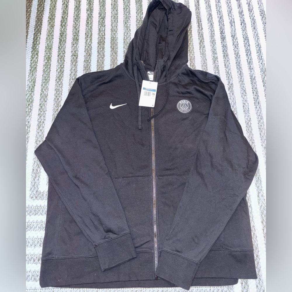 Nike Men’s PSG Charcoal Full-Zip Hoodie